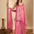 women ethnic motifs regular sequinned kurta with sharara & with dupatta