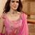 women ethnic motifs regular sequinned kurta with sharara & with dupatta