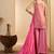 women ethnic motifs regular sequinned kurta with sharara & with dupatta