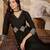 women ethnic motifs embroidered regular patchwork kurta with palazzos & with dupatta