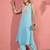 women regular mirror work kurta with harem pants