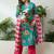 women floral printed regular thread work kurta with palazzos & with dupatta