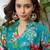women floral printed regular thread work kurta with palazzos & with dupatta