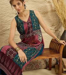 women ethnic motifs printed regular kurta with palazzos