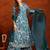 women floral printed angrakha thread work kurta with palazzos & with dupatta