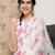 women floral printed regular kurta with trousers & with dupatta