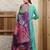 women floral regular thread work kurta with palazzos & with dupatta