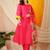 women floral regular kurta with trousers & with dupatta