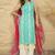 women dyed regular kurta with palazzos & with dupatta