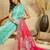 women dyed regular kurta with palazzos & with dupatta