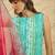 women dyed regular kurta with palazzos & with dupatta