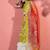 women floral printed regular kurta with palazzos & with dupatta