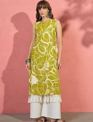women floral printed regular kurta with palazzos & with dupatta 6