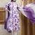 women floral printed empire  cotton kurta with trousers & with dupatta