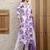 women floral printed empire  cotton kurta with trousers & with dupatta