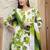 women floral printed regular  cotton kurta with trousers & with dupatta
