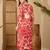 women floral printed v-neck thread work kurta with palazzos