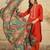 women regular thread work kurta with palazzos & with dupatta