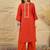 women regular thread work kurta with palazzos & with dupatta