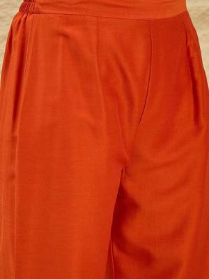 women regular thread work kurta with palazzos & with dupatta 6