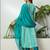 women leheriya printed regular zardozi kurta with trousers & with dupatta