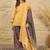 women floral printed regular linen kurta with palazzos & with dupatta
