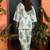 women floral printed regular  cotton kurti with palazzos