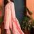 women cotton floral embroidered thread work kurta with palazzos & dupatta