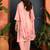 women cotton floral embroidered thread work kurta with palazzos & dupatta