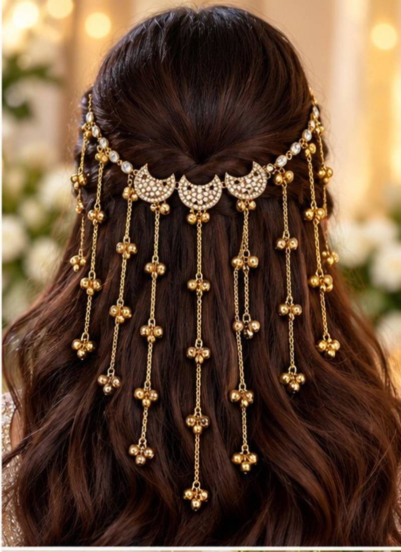 Kundan ambada juda pin bun cage & hair brooch