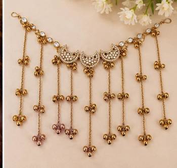 Kundan ambada juda pin bun cage & hair brooch 4