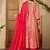 women ethnic motifs printed empire thread work kurta with trousers & with dupatta