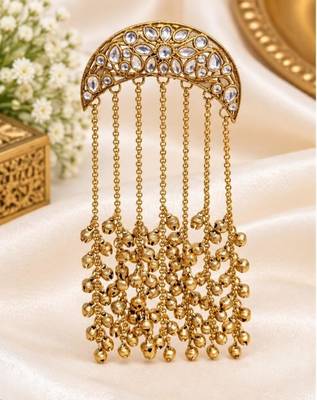 Kundan ambada juda pin bun cage & hair brooch 3