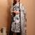 women floral printed regular thread work kurta with trousers & with dupatta