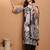 women floral printed regular thread work kurta with trousers & with dupatta
