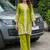 women ethnic motifs embroidered regular zardozi kurta with palazzos