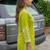 women ethnic motifs embroidered regular zardozi kurta with palazzos