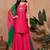 women ethnic motifs embroidered regular thread work kurta with sharara & with dupatta