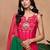women ethnic motifs embroidered regular thread work kurta with sharara & with dupatta