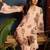 women floral printed regular  cotton kurta with trousers