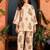 women floral printed regular  cotton kurta with trousers