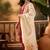 women bandhani printed regular gotta patti kurta with trousers & with dupatta