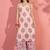 women floral printed regular linen kurta with palazzos & with dupatta