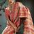 off white hand woven munga cotton blend saree with blouse