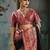 black hand woven munga cotton blend saree with blouse