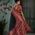 black hand woven munga cotton blend saree with blouse