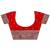red woven design banarasi saree with unstitched blouse piece