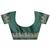 olive floral zari embroidered saree with a blouse piece