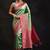 green woven design silk blend saree