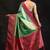 green woven design silk blend saree